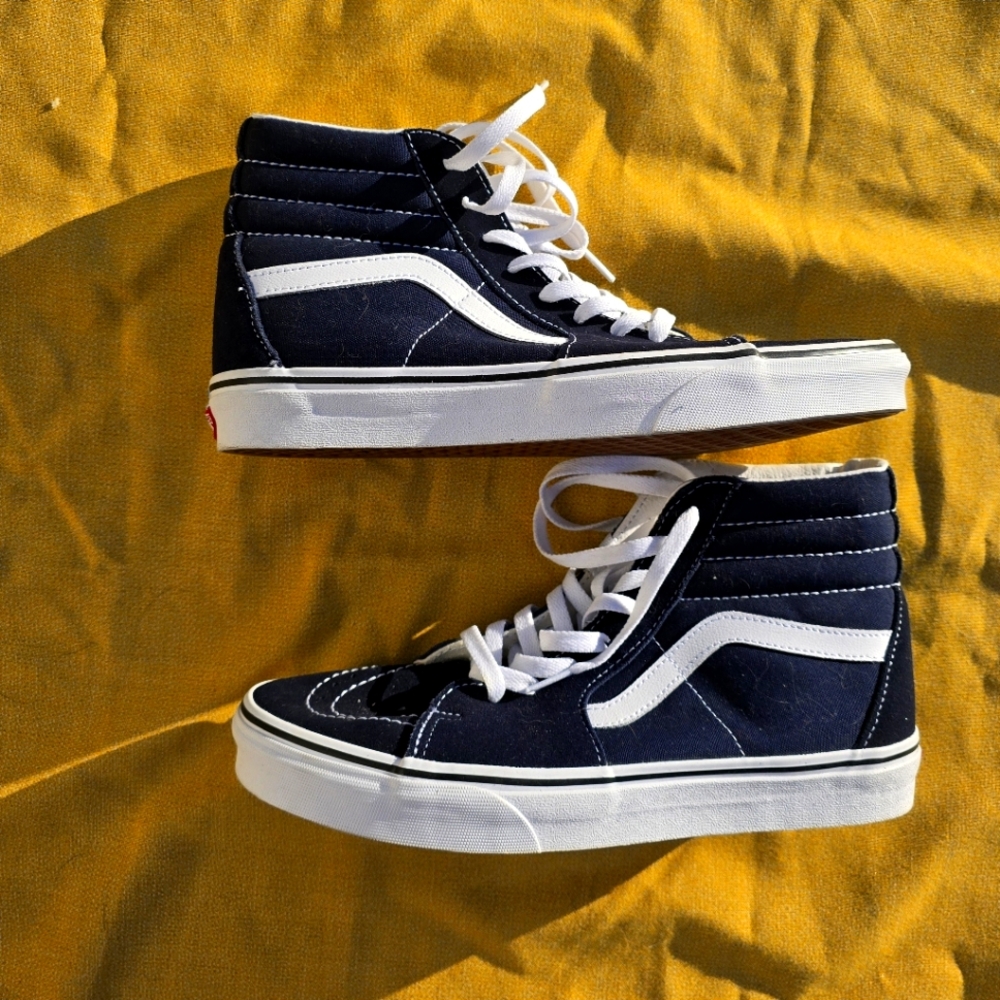 Vans High-Top Sneakers - Black and White